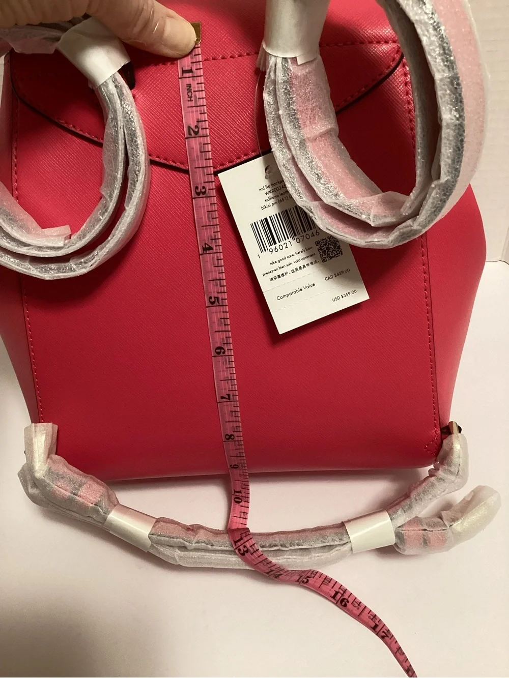 kate spade pink leather structured mini backpack, NWT